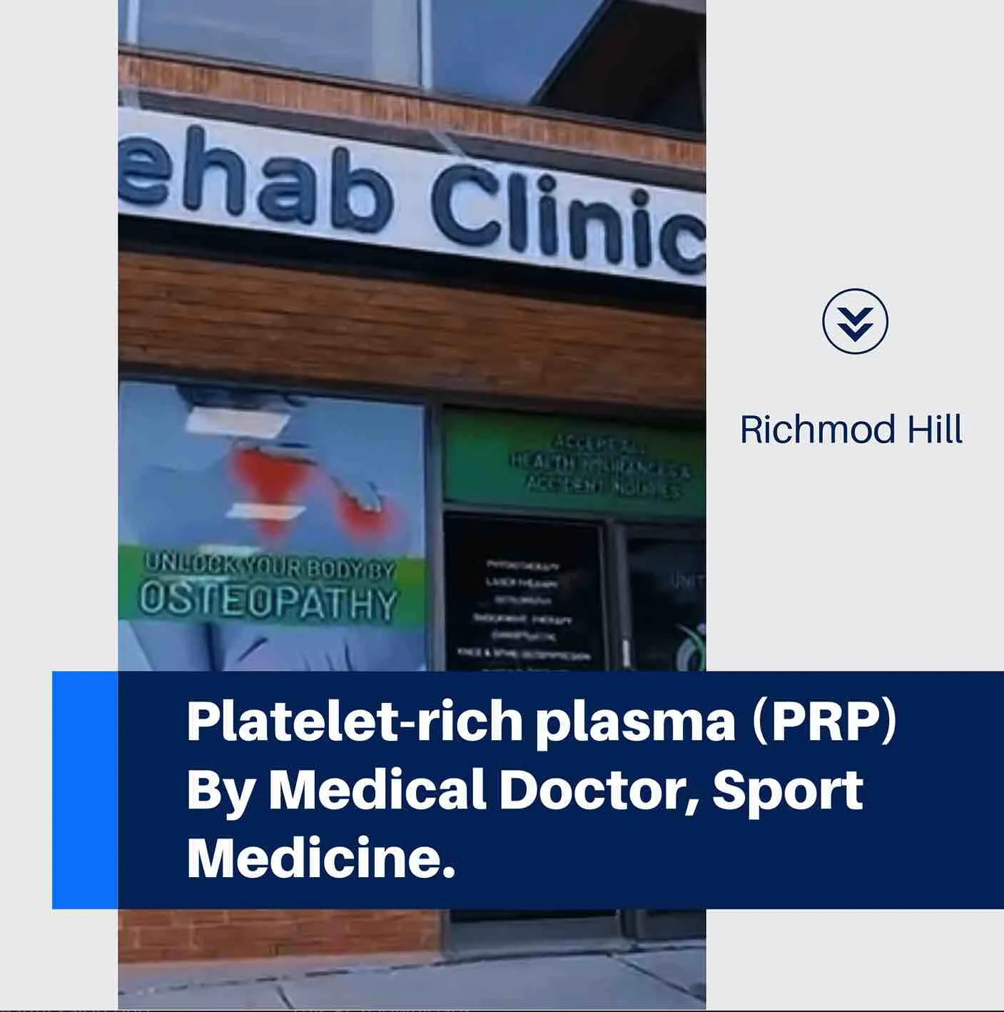 PRP By Medical Doctor, Sport Medicine
